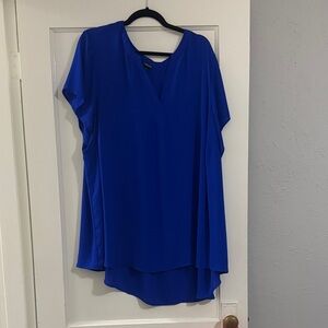 Torrid Royal Blue V-Neck Blouse